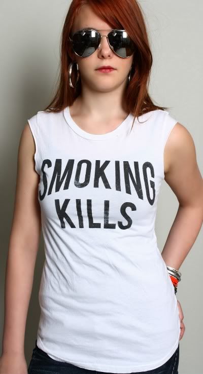 smoking kills chaser tee
