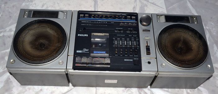 Vintage Philips D8534 Stereo Portatile Registratore A Cassette Boombox Ghettoblaster 80 Ebay 8491