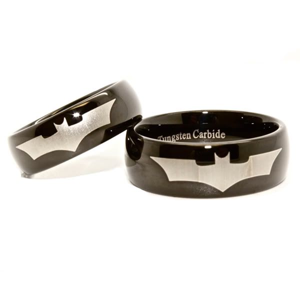 ring information 6mm 9mm tungsten carbide rings w laser etched batman ...