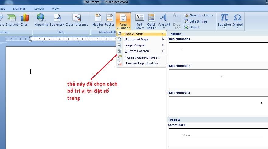 Hướng dẫn cách đánh số trang trong Microsoft word 2003 2007 2010 từ trang bất kỳ bỏ trang đầu
