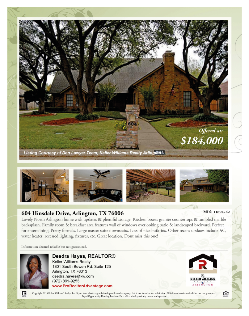 604 Hinsdale, Arlington, TX 76006