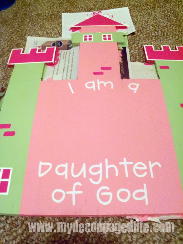 vinyl lettering i am a daughter of god castle mirror