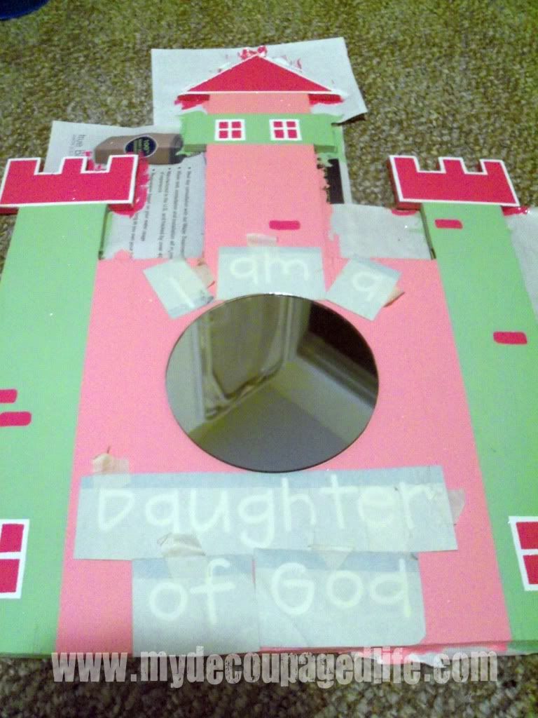 mirror and lettering placement castle mirror