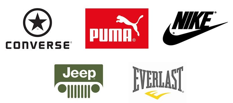 Converse, Puma, Nike, Everlast, Jeep