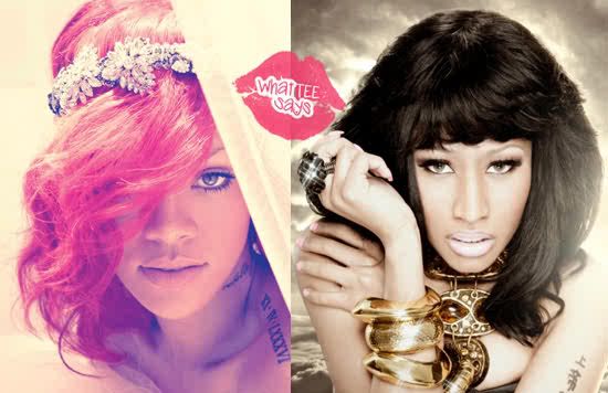 Nicki Minaj And Rihanna Pictures. Rihanna Nicki Minaj Raining