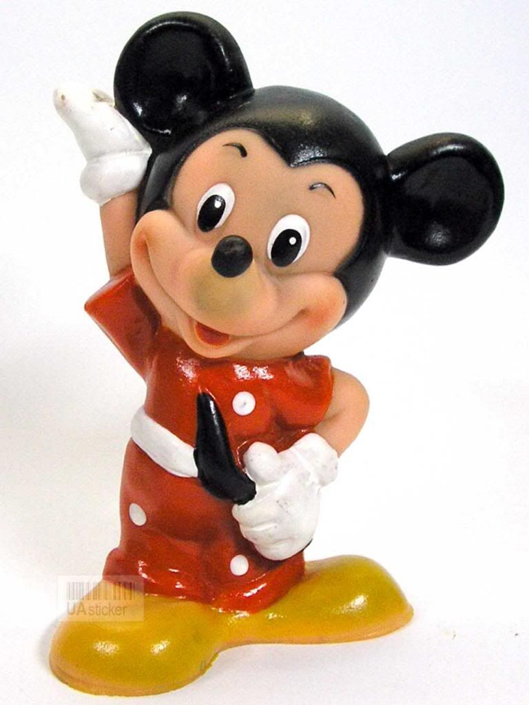 rubber mickey mouse doll