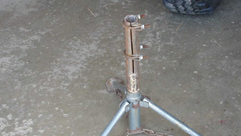 Open Roads Forum Truck Campers home made titan tripod jack