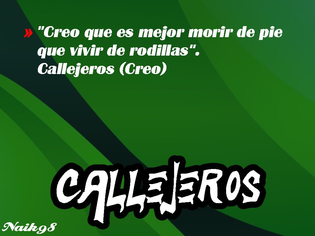 LETRAS Y CANCIONES DE CALLEJEROS letras y canciones de callejeros: