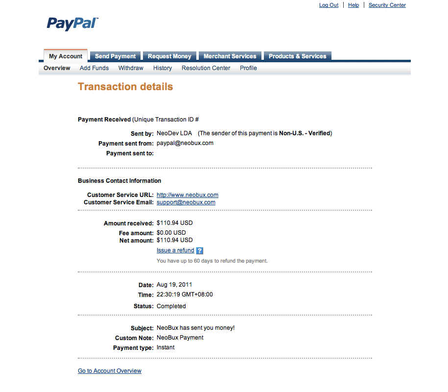 Second Payment Proof!