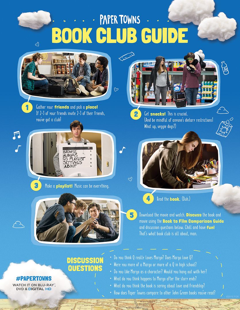 Paper Towns Book Club Guide #PaperTownsInsiders photo FHE_PaperTowns_BookClub_V2.jpg