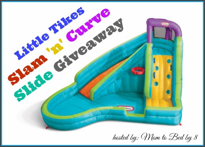 Little Tikes Slam 'n' curve inflatable water slide Little tikes slam 'n' curve inflatable water slide photo SlamnCurveSlideGiveaway.jpg