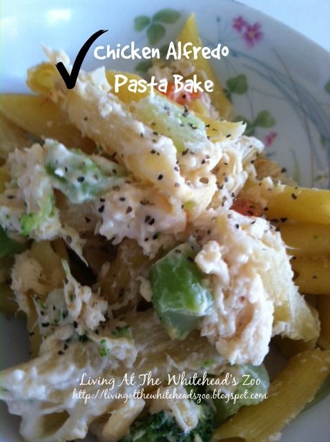 chicken alfredo pasta bake recipe photo chickenalfredopastabake2.jpg