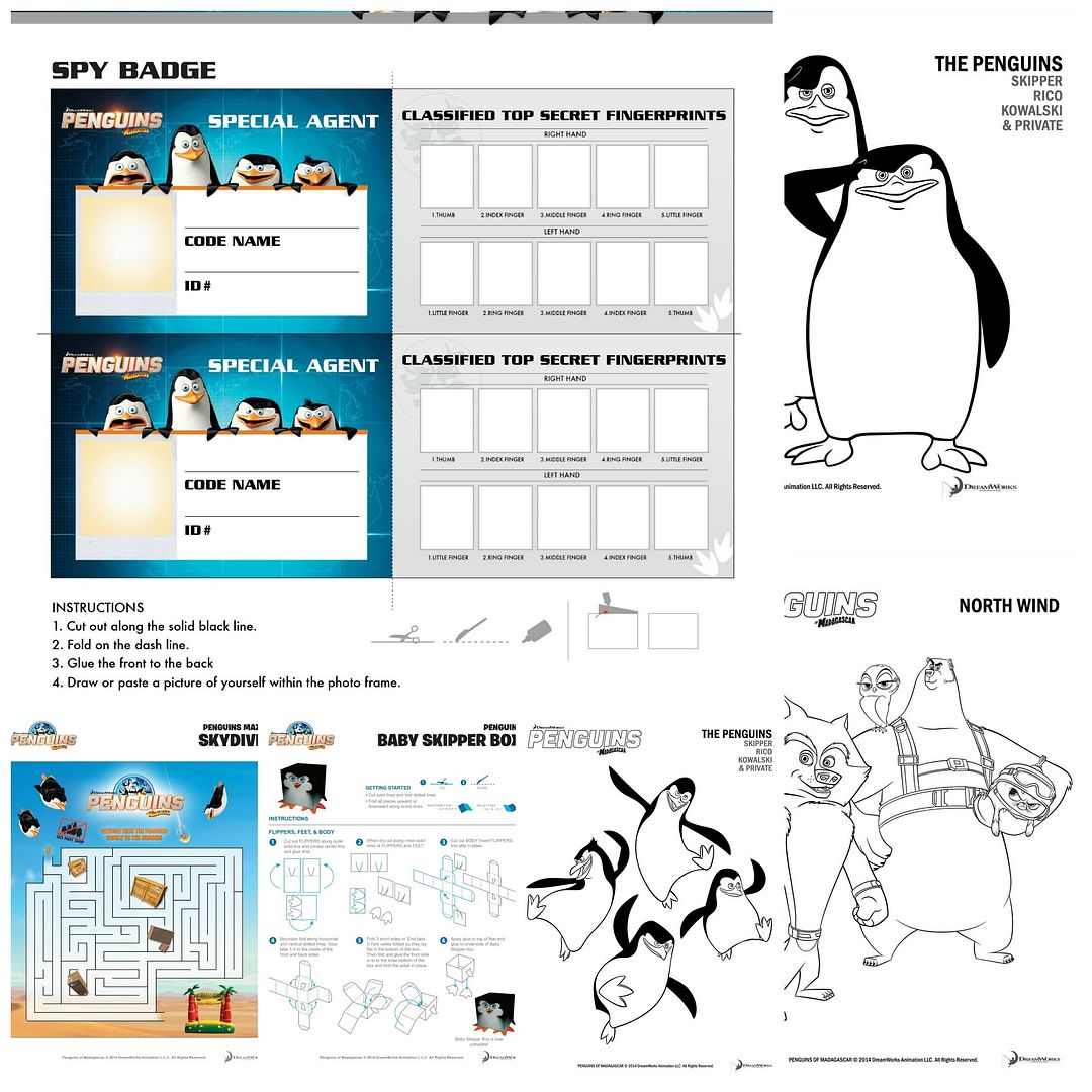 Printable Penguins of Madagascar Activities photo PenguinsCollage.jpg