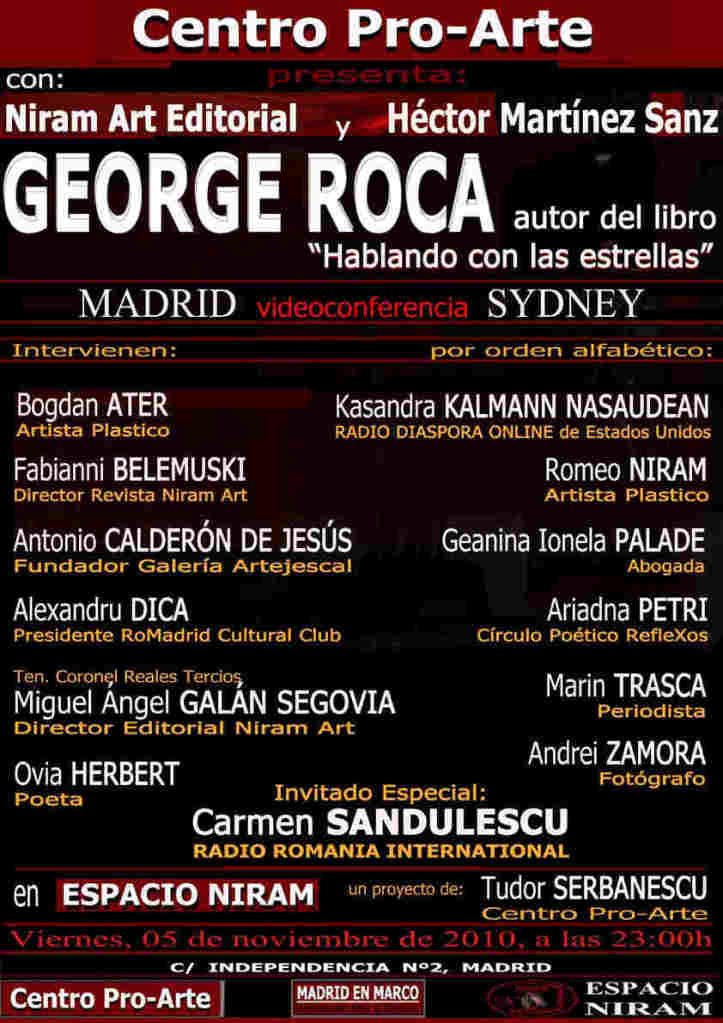 Encuentro Virtual con el escritor George Roca Encuentro Virtual con el escritor George Roca