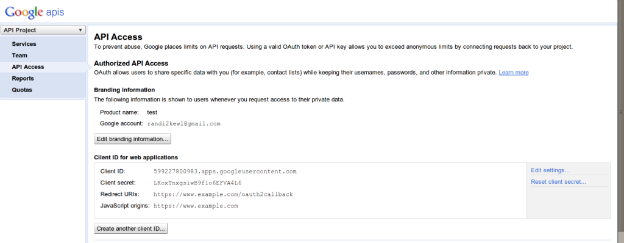 ThinkUp Google+ Plugin Settings