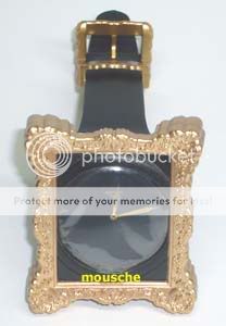   Gold Frame Watch Uhr Fashion Designer Jeremy Scott JS Marc MJ   