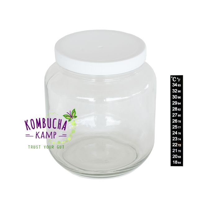 Half Gallon Glass Jar USA Made Kefir Hotel Brewing from Kombucha Kamp