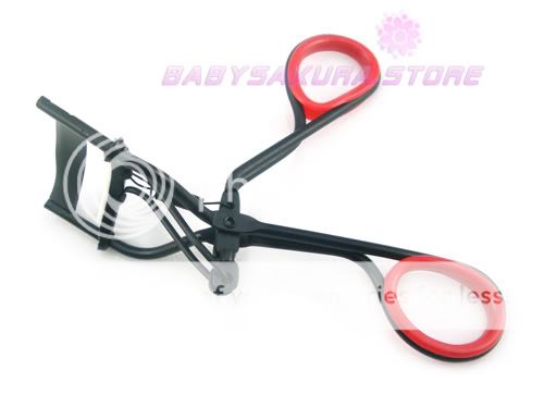 Black Red Eyelash Curler Curl Clip Cosmetic Makeup Pro  