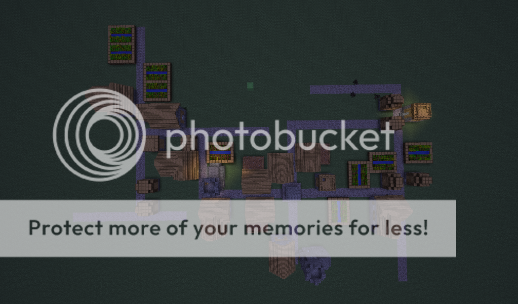 A pretty big NPC village by spawn Super flat world Seeds