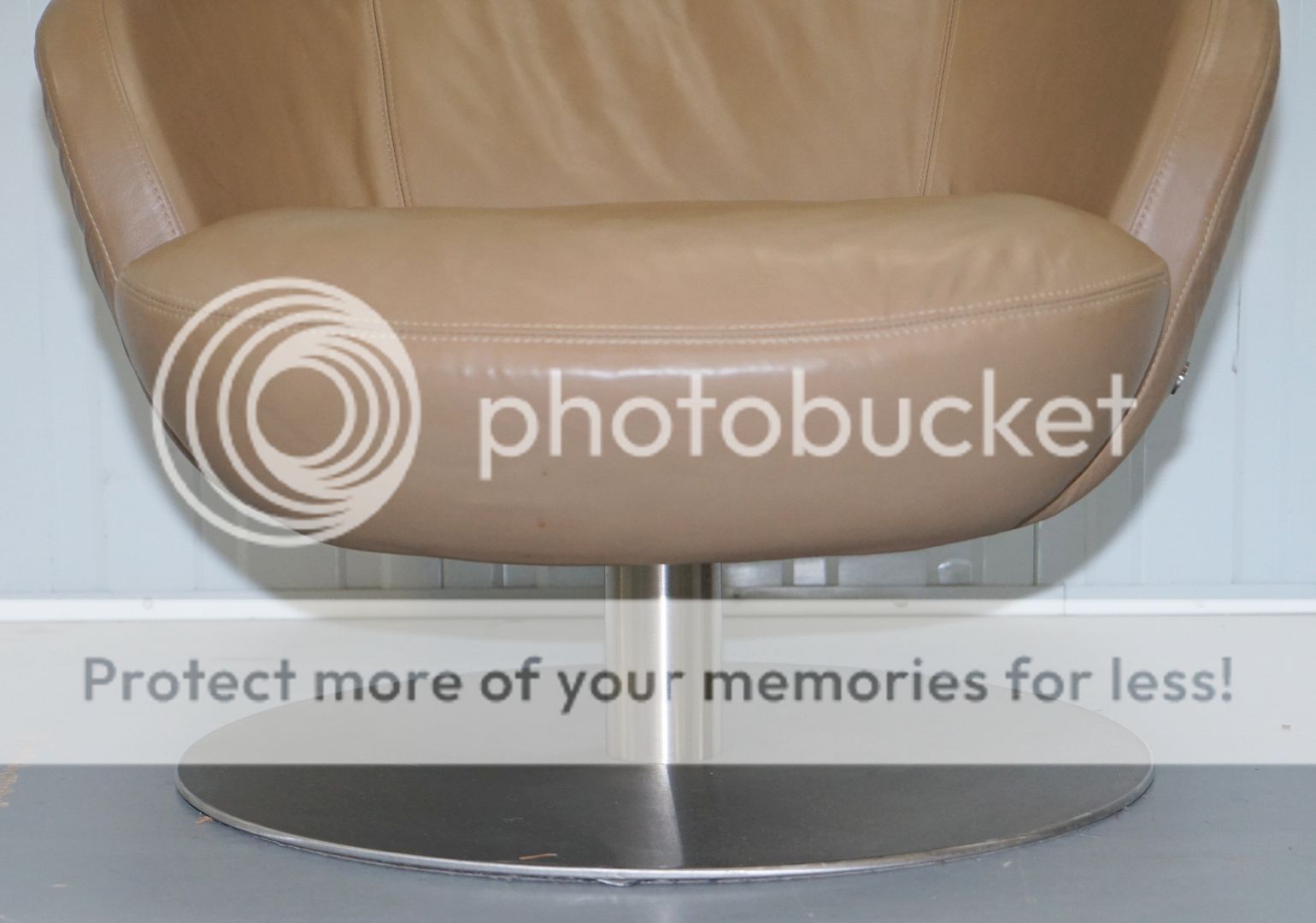 Rare Made In Italy Natuzzi Brend Swivel Armchair Rrp 2200 Aged