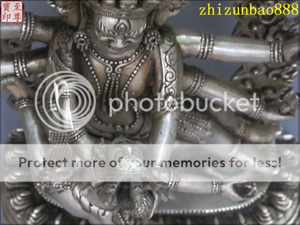 Tibetan classic Bronze Silver Yamantaka Wade King Kong  