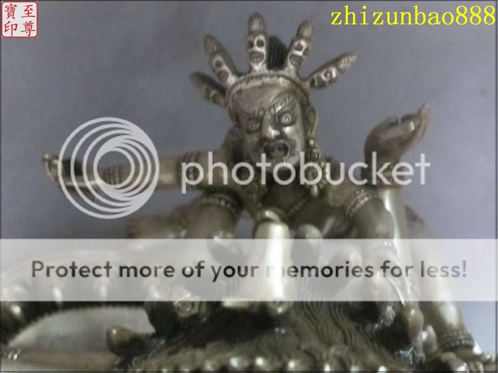 Tibetan classic Bronze Silver Yamantaka Wade King Kong  